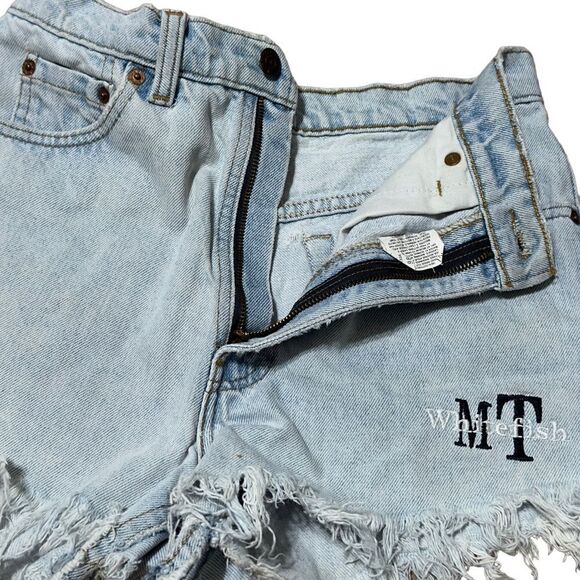 Levi’s 531 Fringe Hem Light Wash Shorts Size 29 - Picture 9 of 16